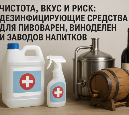 Чистота, вкус и риск: дезинфицирующие средства для пивоварен, виноделен и заводов напитков